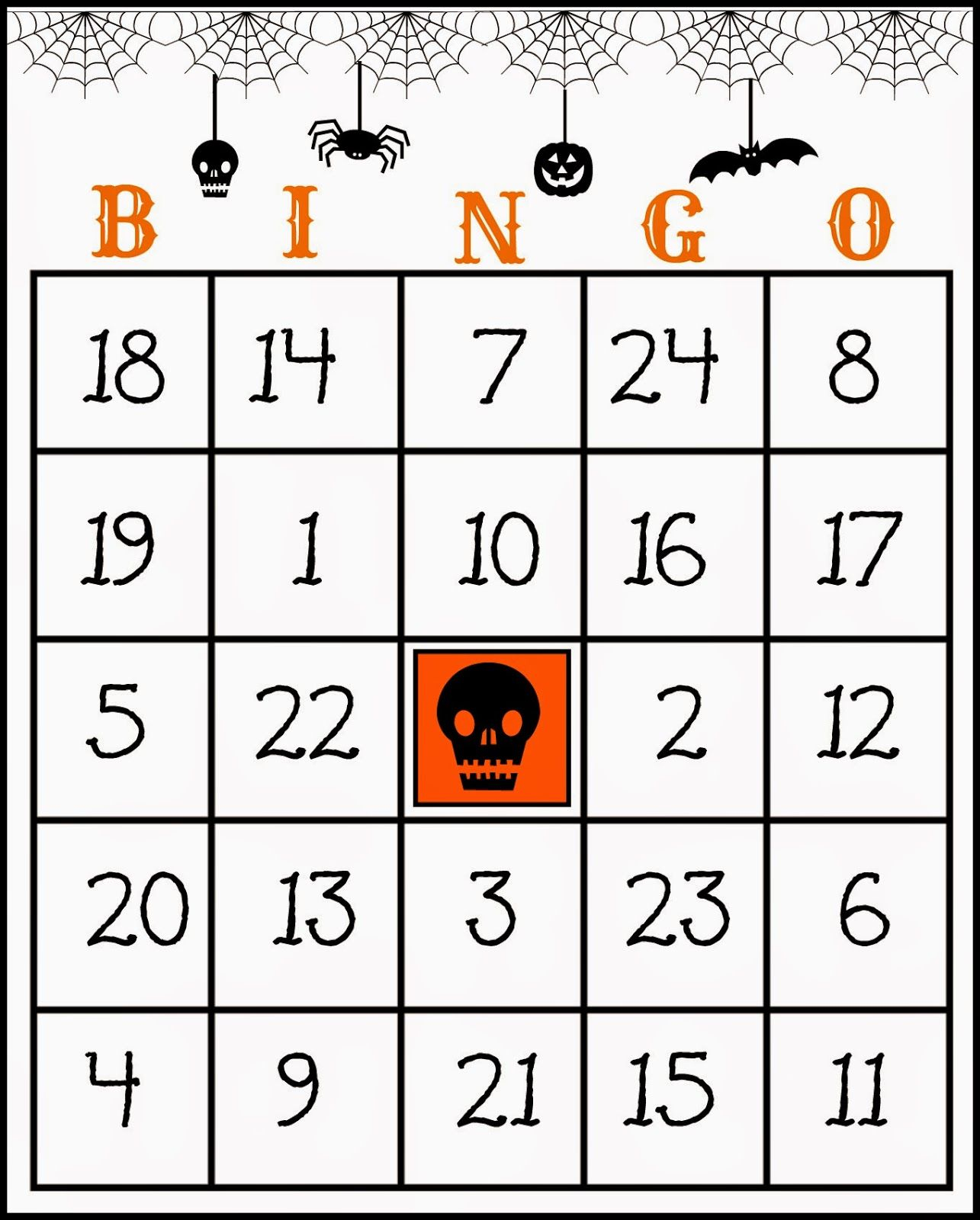 Crafty In Crosby: Free Printable Halloween Bingo Game