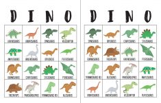 Dinosaur Bingo Cards – The Okie Home