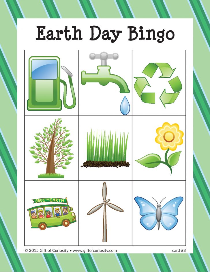 Free Printable Earth Day Bingo Cards