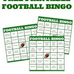 Easy Football Watching + Football Bingo Cards