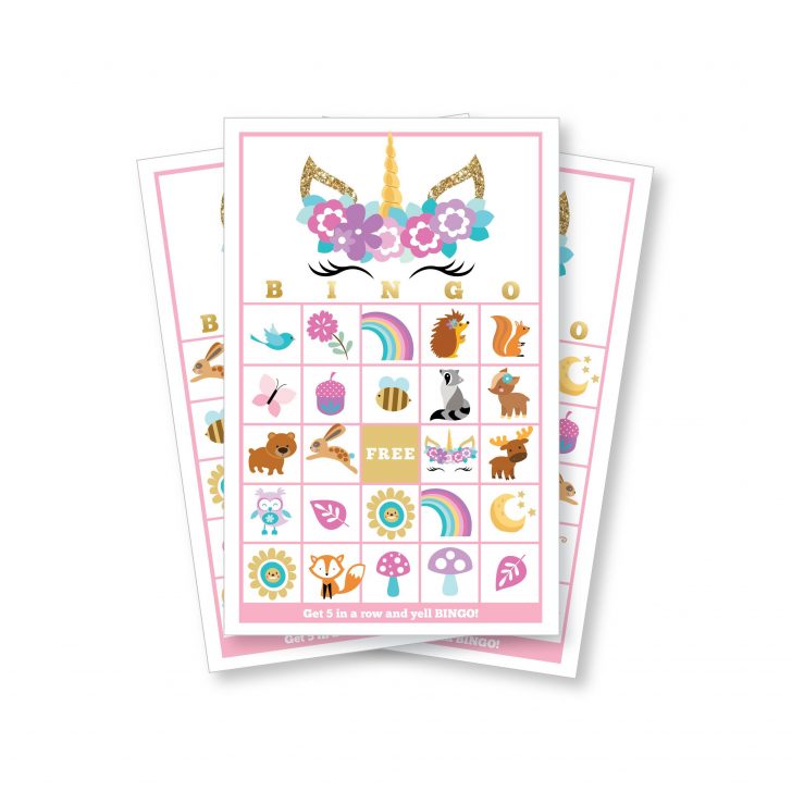 Free Printable Unicorn Bingo Cards