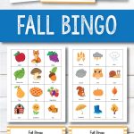 Fall Bingo Cards Preschool   Autumn Bingo, Fall Games