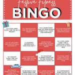 Festive Fitness Bingo | Card Workout, Bingo, Movie Workouts