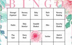 Floral Baby Bingo Cards – Printable Download – Prefilled