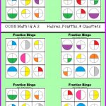 Fraction Bingo Halves, Quarters, And Fourths | Fractions