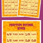 Fraction Decimal Bingo | Halloween Bingo Printable, Free