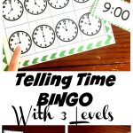 Free Bingo Game To Practice Telling Time For Kids | Telling