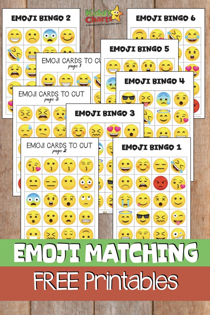 Emoji Bingo Cards Printable