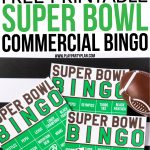 Free Printable 2020 Super Bowl Commercial Bingo   Play Party