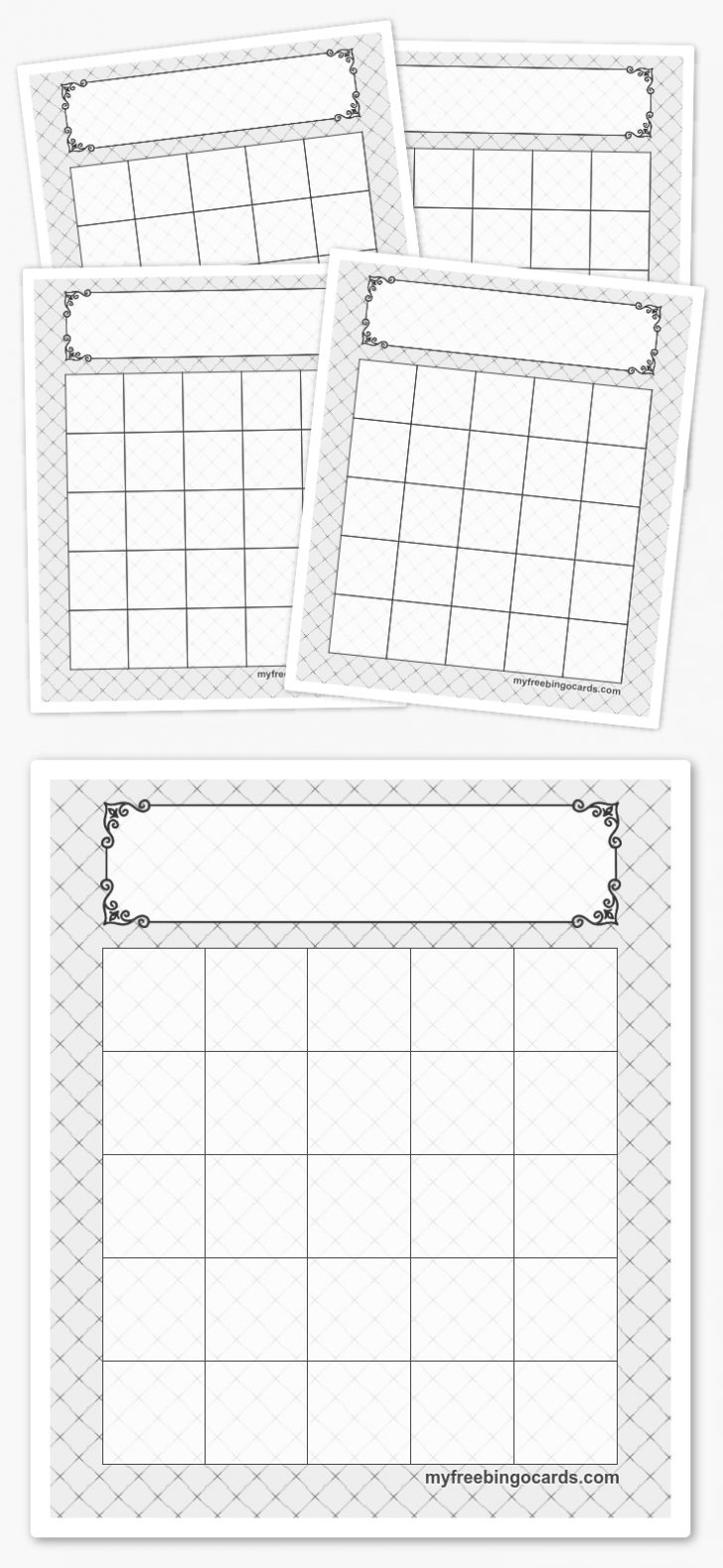 Free Printable 5×5 Bingo Cards