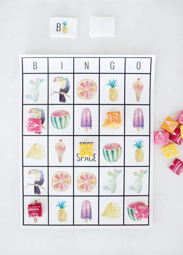 Summer Bingo Printable Cards