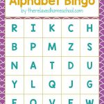 Free Printable! Alphabet Letters Bingo Game   Download Here