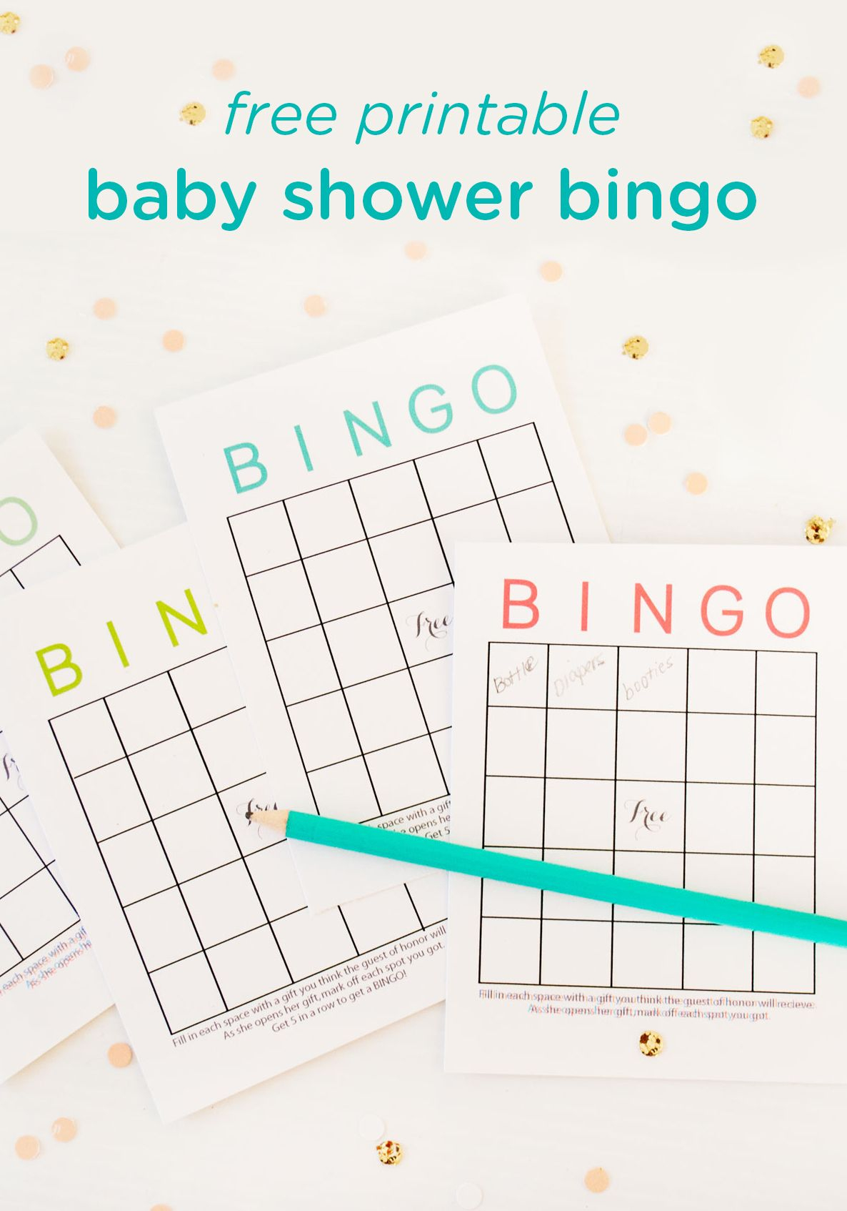 Free Printable Baby Shower Bingo Cards | Baby Shower Bingo