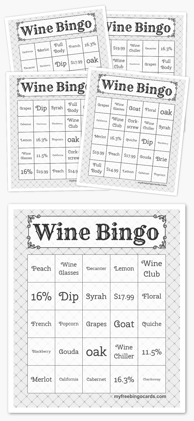 Free Printable Bingo Cards - Bingo En Hoeden