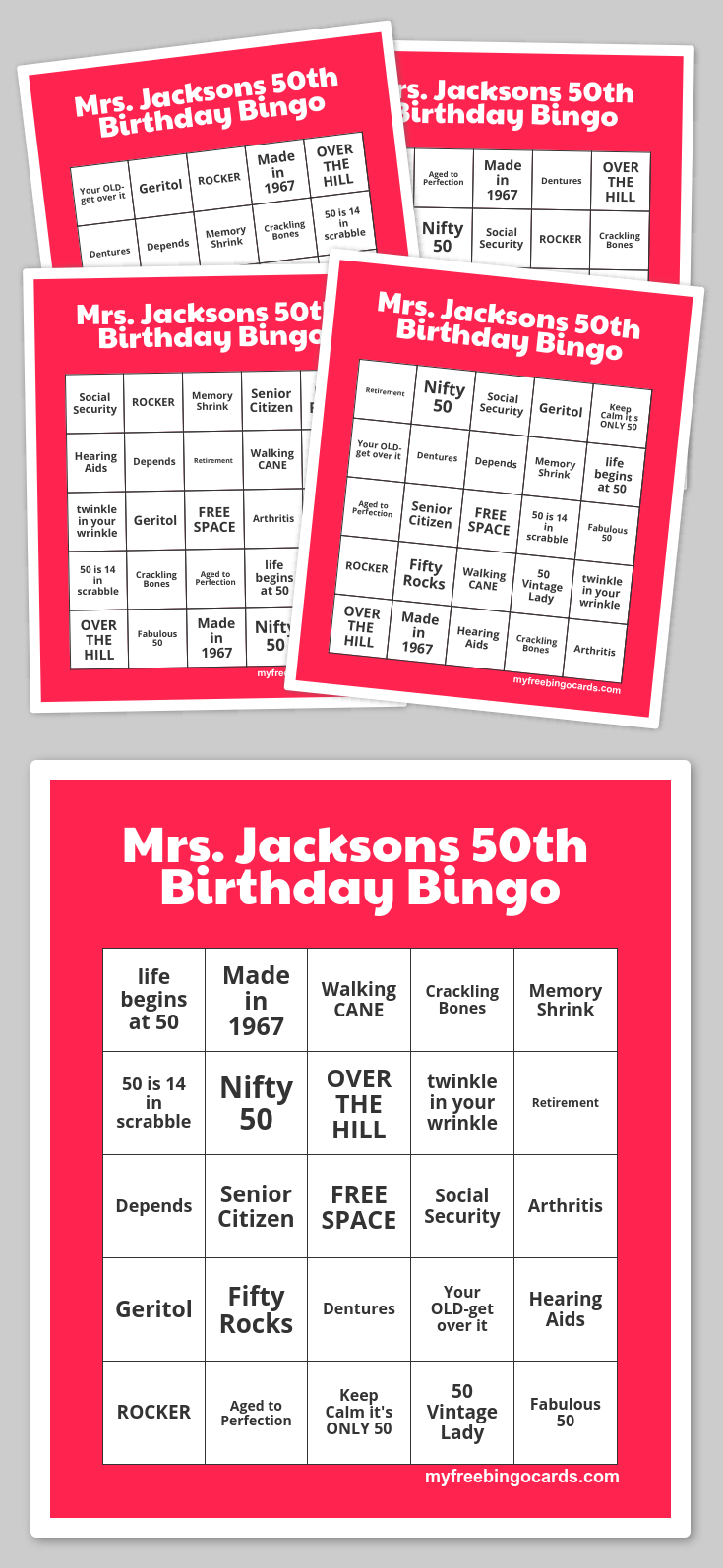 Free Printable Bingo Cards | Free Printable Bingo Cards