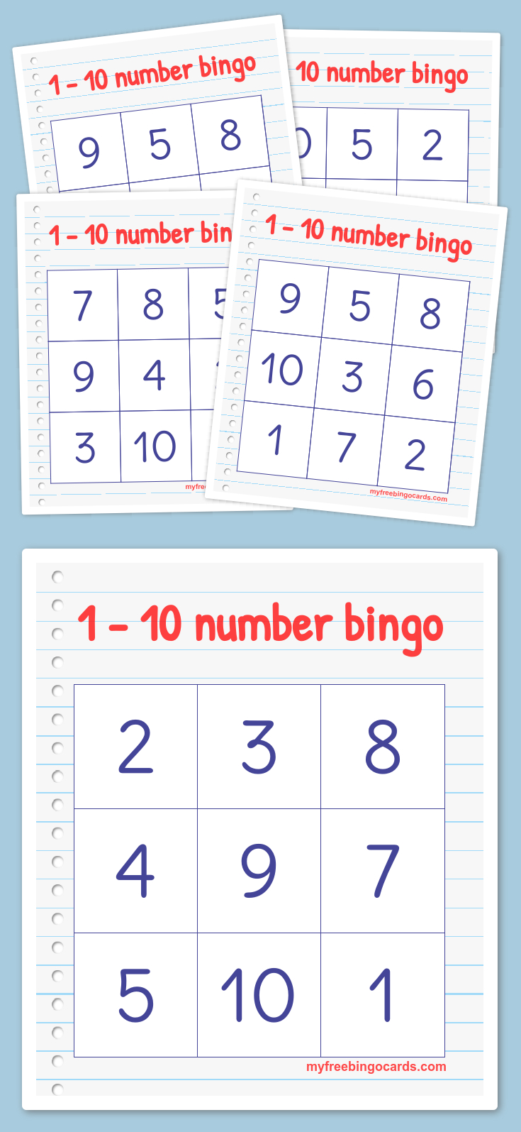 Free Printable Bingo Cards | Numbers Preschool, Preschool