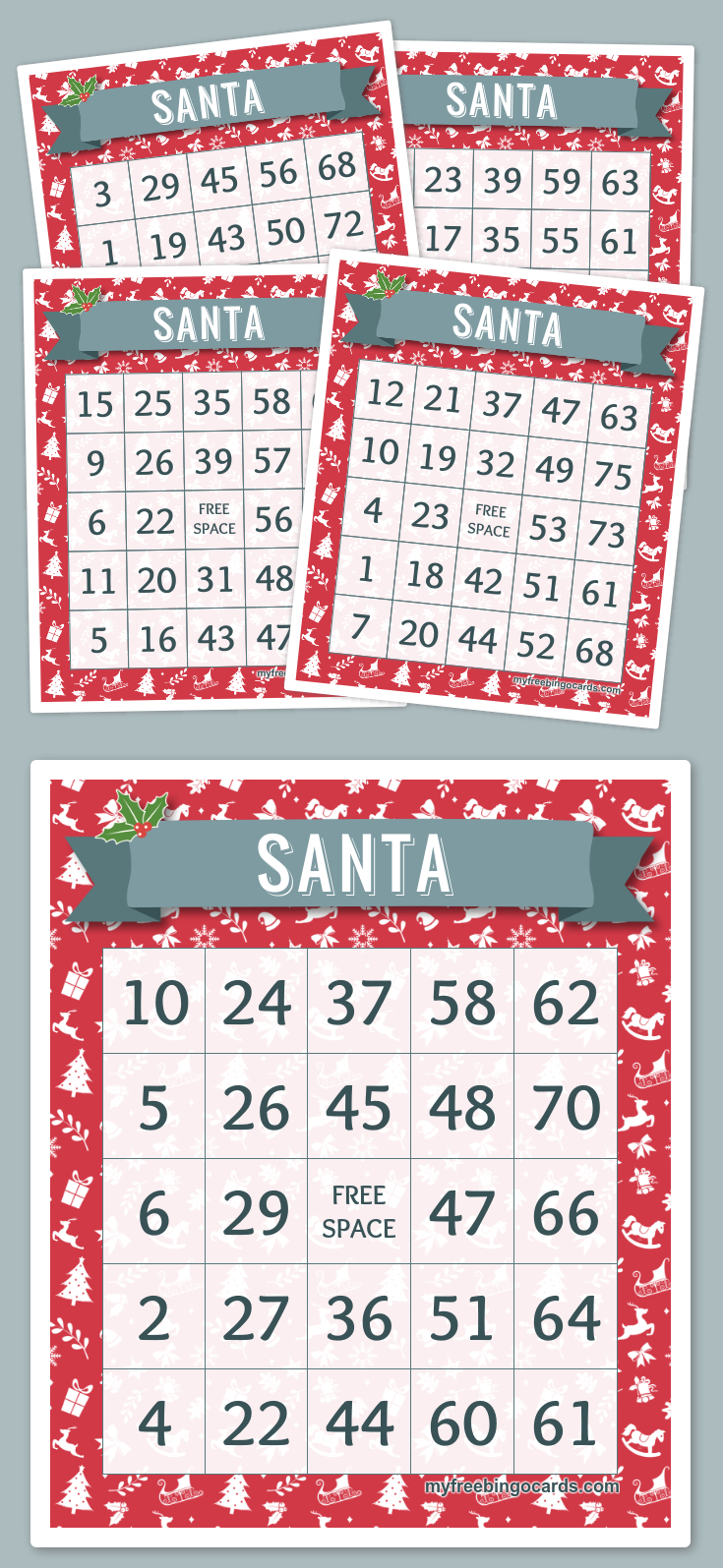 Free Printable Bingo Cards | Printable Christmas Bingo Cards