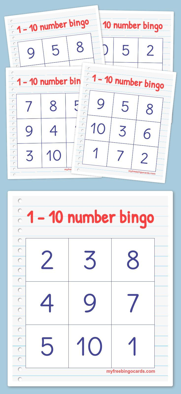 Free Printable Bingo Cards - Wiskunde Spelletjes, Bingo