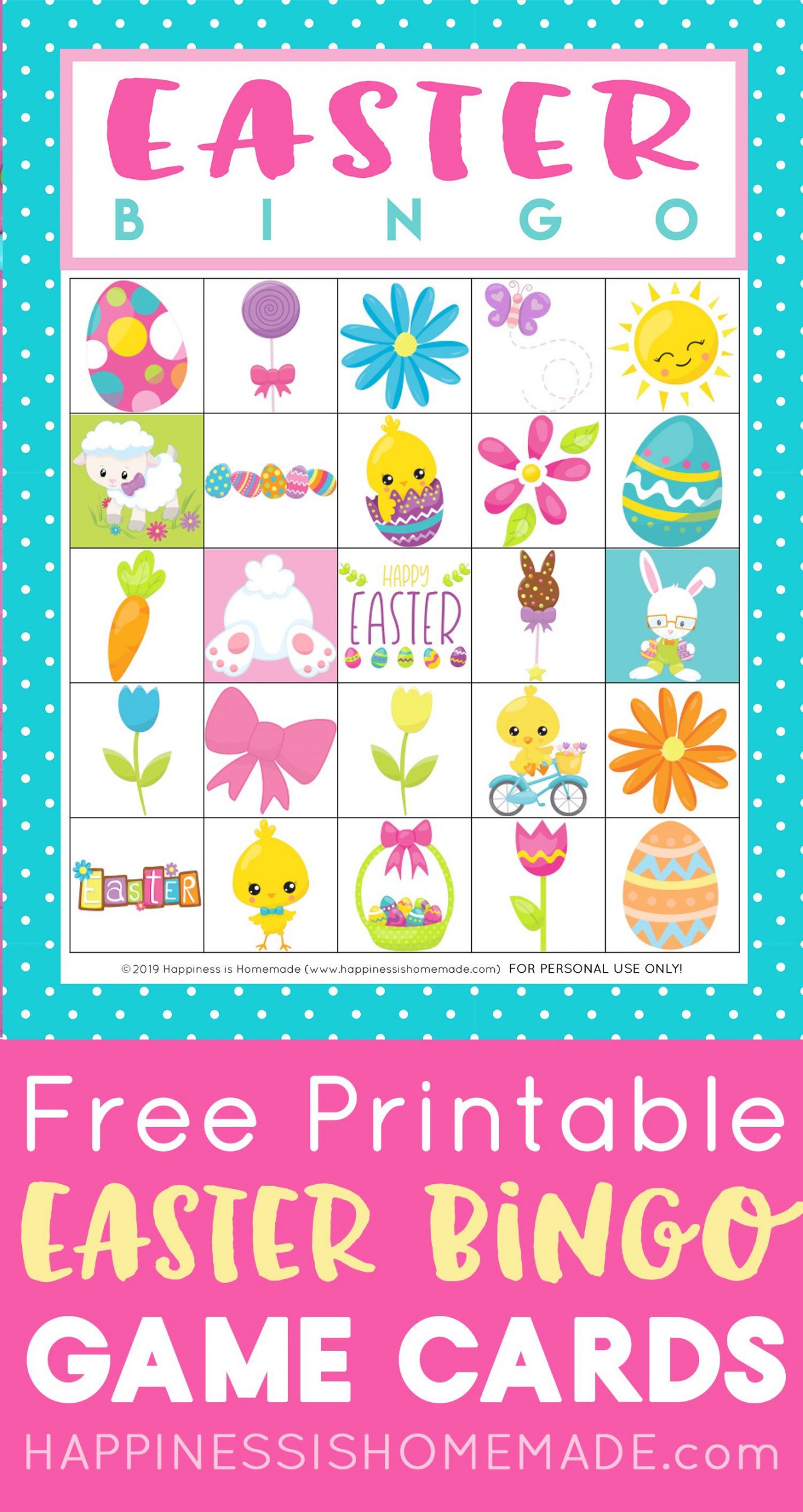 Free Printable Easter Bingo Game | Handvaardigheid Groep 34 