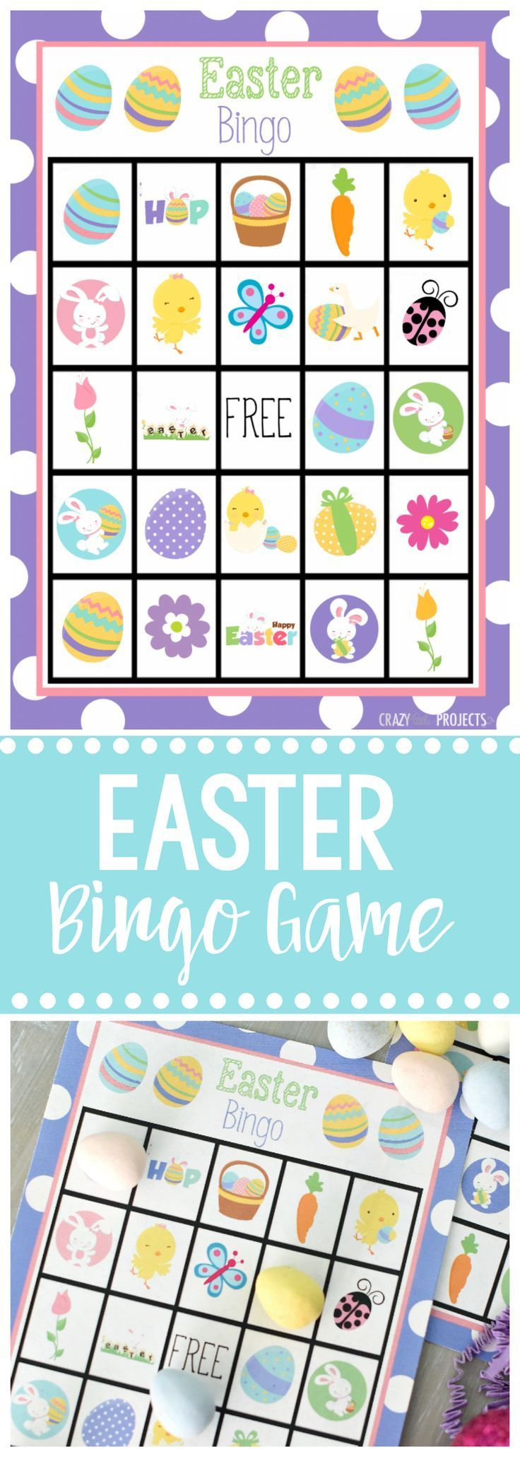 Free Printable Easter Bingo Game | Handvaardigheid Groep 3/4