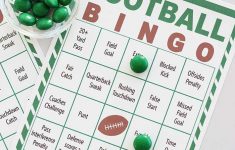 Free Printable Football Bingo For Game Day Fun | Super Bowl