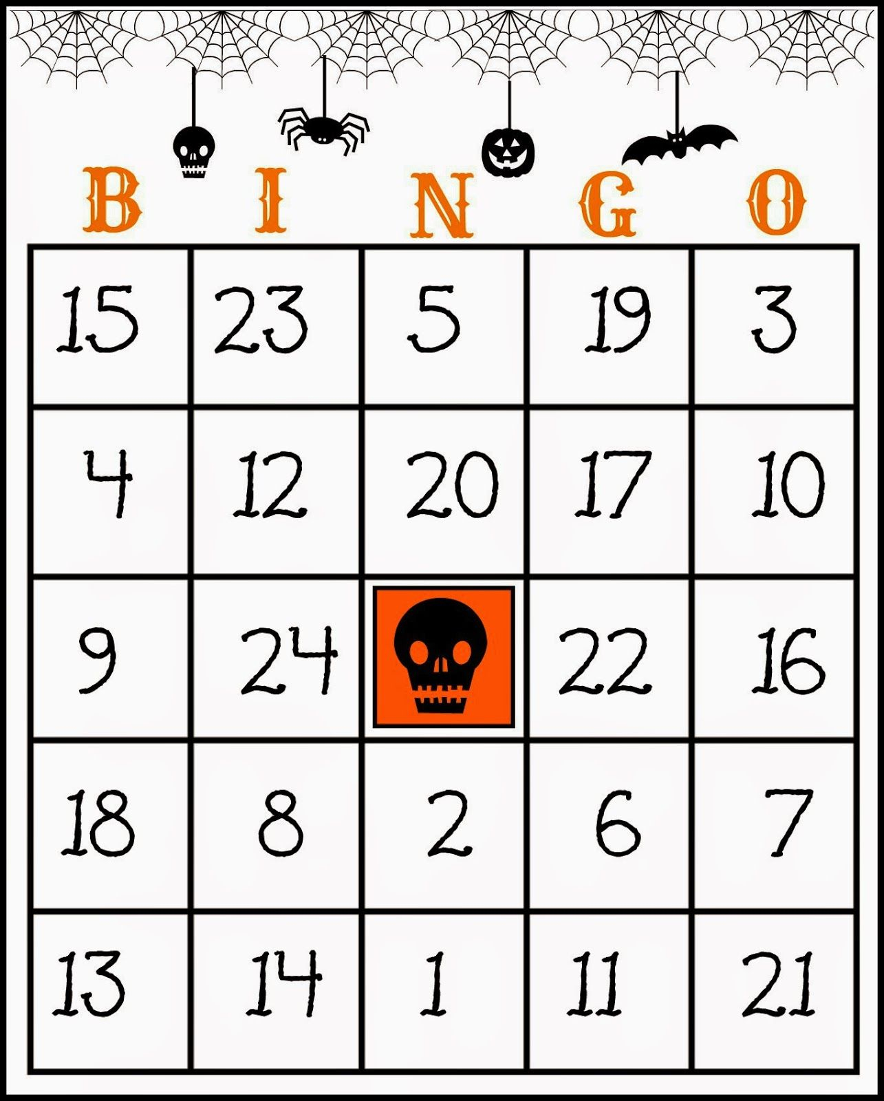 Free Printable Halloween Bingo Game | Halloween Bingo