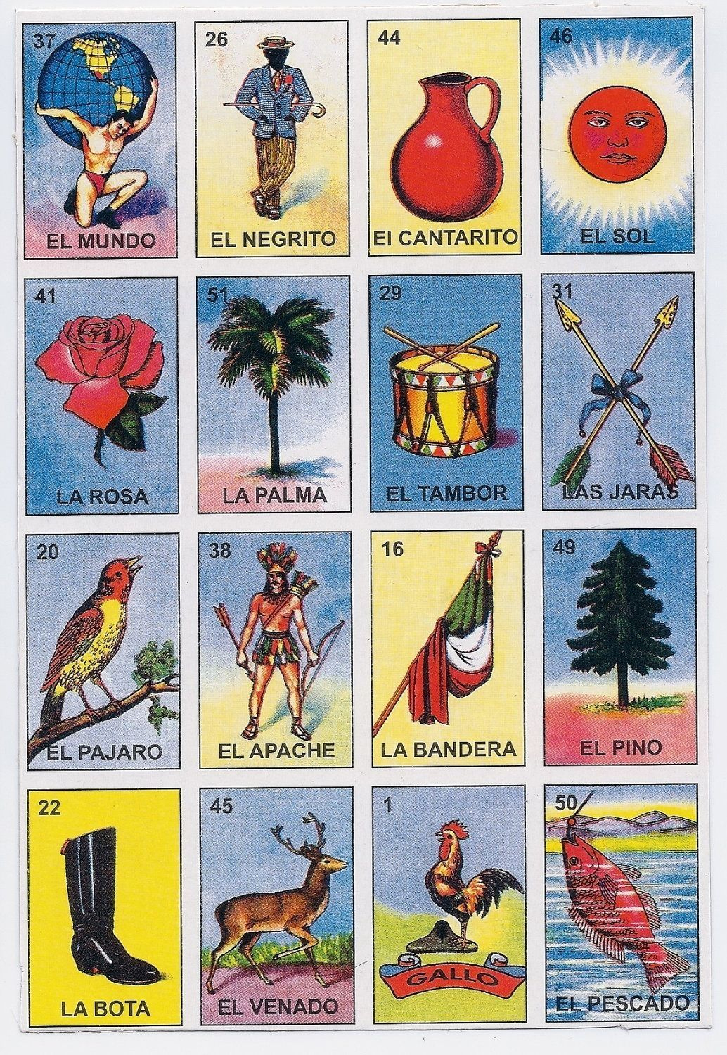 Free Printable Mexican Loteria Cards | Loteria Cards, Set