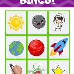 Free Printable Outer Space Bingo Game