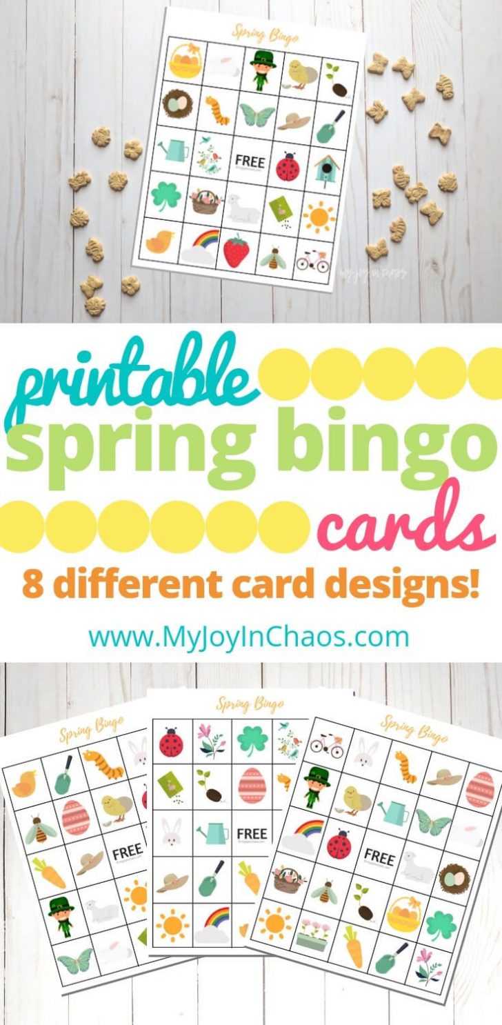 Spring Bingo Cards Printable