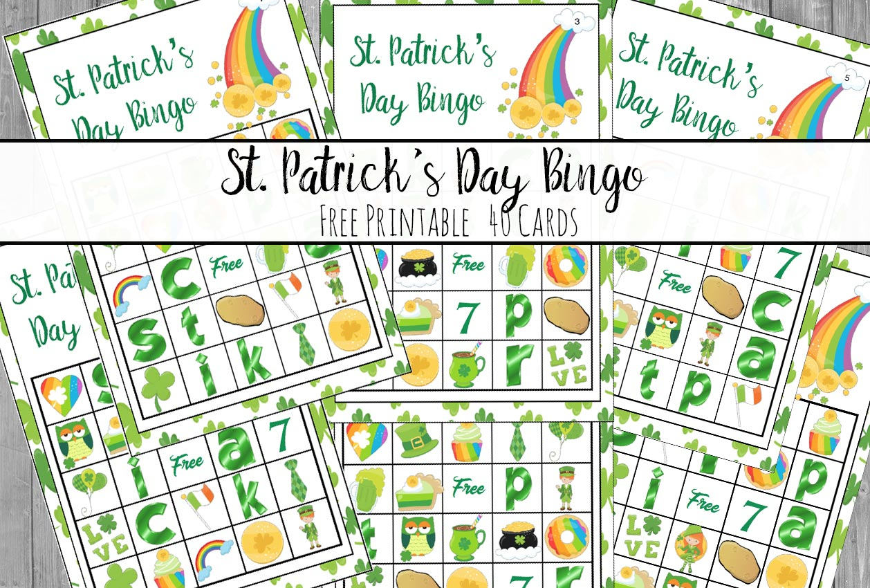 Free Printable St. Patrick&amp;#039;s Day Bingo: 40 Cards