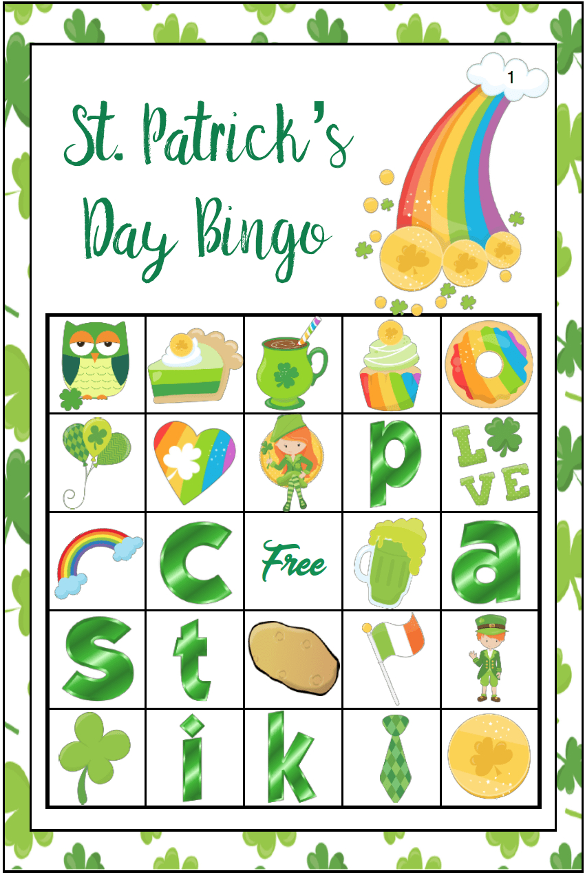 Free Printable St. Patrick&amp;#039;s Day Bingo: 40 Cards | St