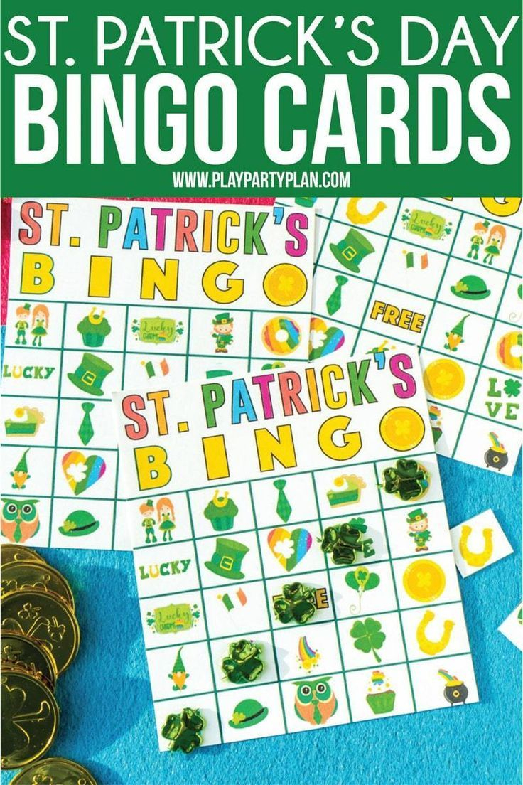 Free Printable St. Patrick&amp;#039;s Day Bingo Cards - Play Party