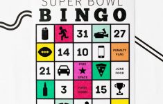 Free Printable Super Bowl Bingo | Super Bowl, Bingo, Free