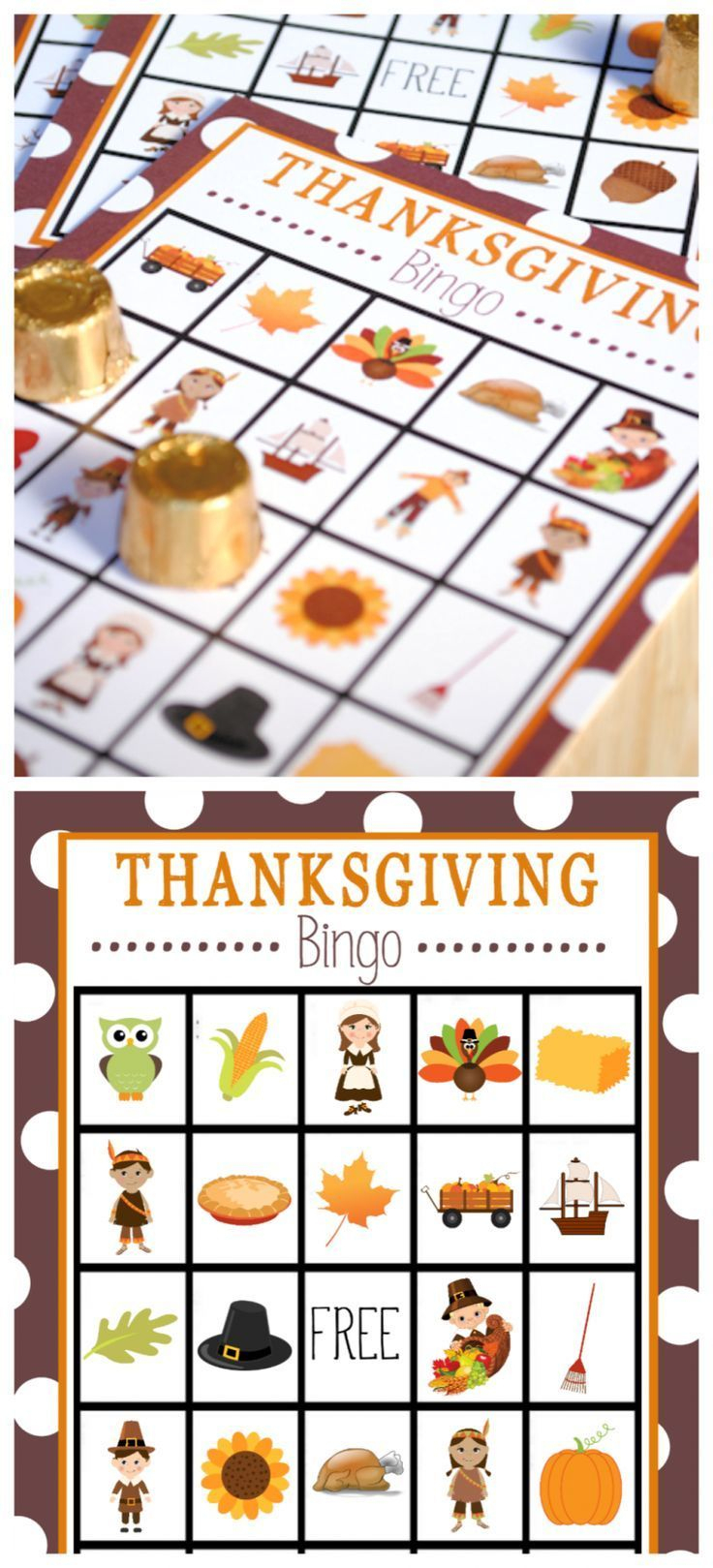 Free Printable Thanksgiving Bingo Game | Thanksgiving Bingo