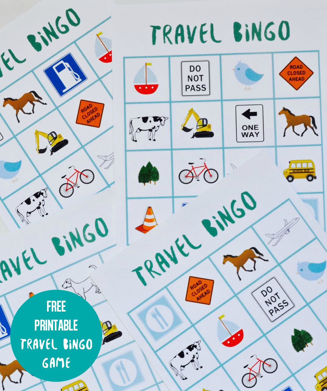 Free Printable Travel Bingo Game - Make Life Lovely