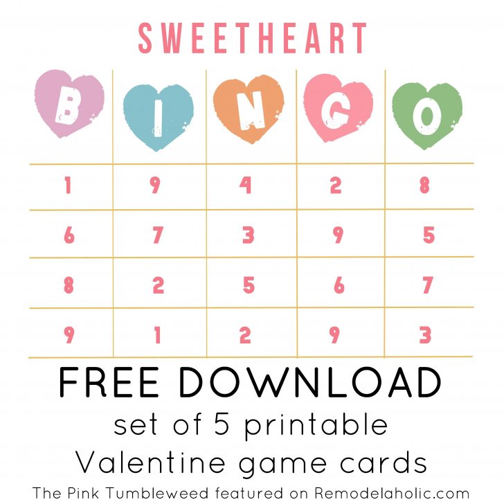 Free Printable Love Bingo Cards