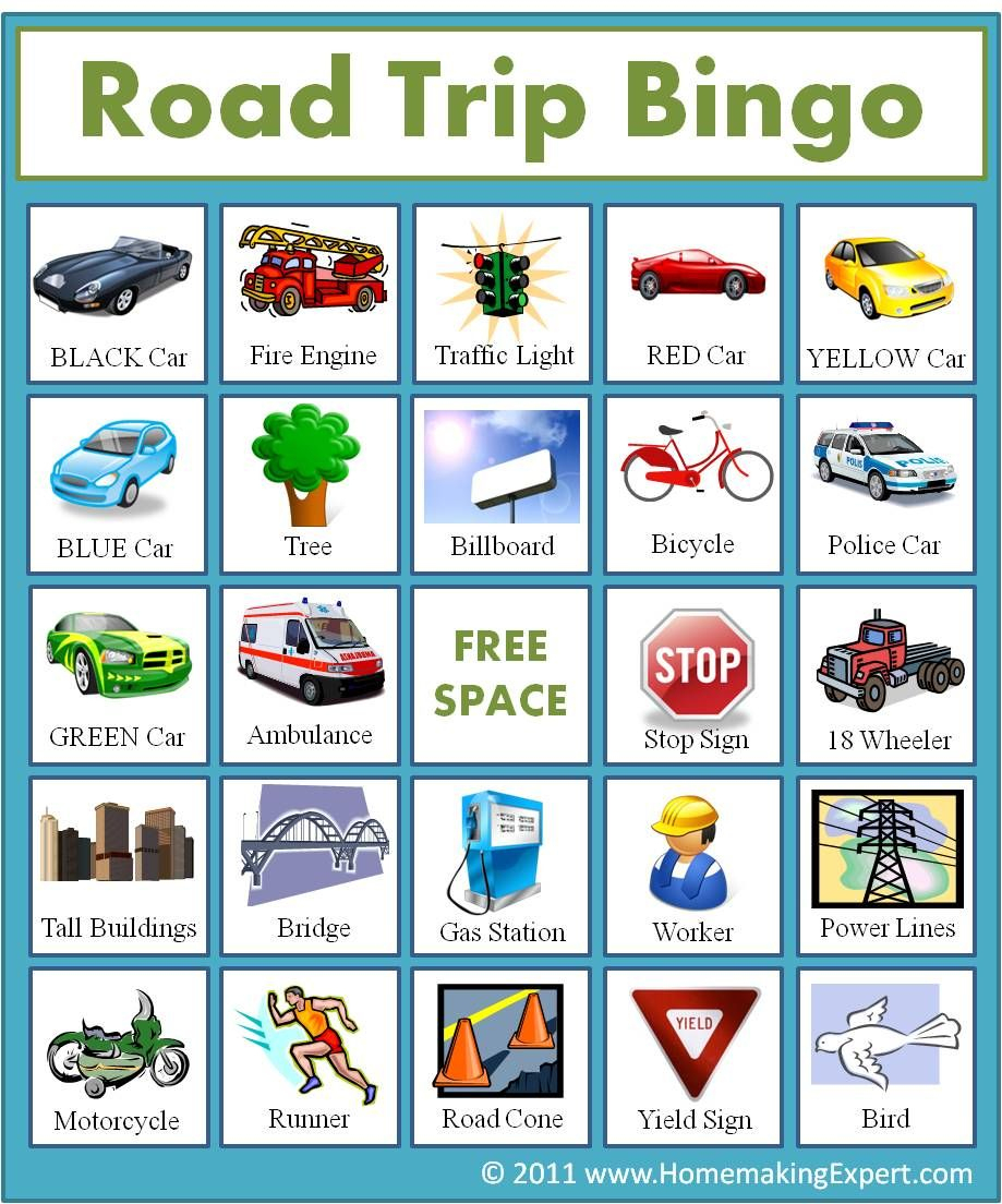 Free Printable Road Trip Games For Kids California Unpublished Free 