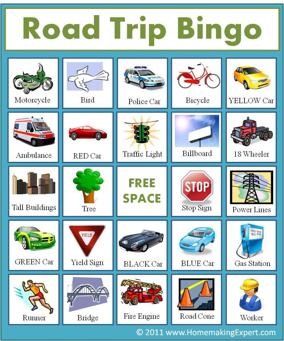 Car Bingo Cards Before Your Next Road Trip Download These FREE Car 