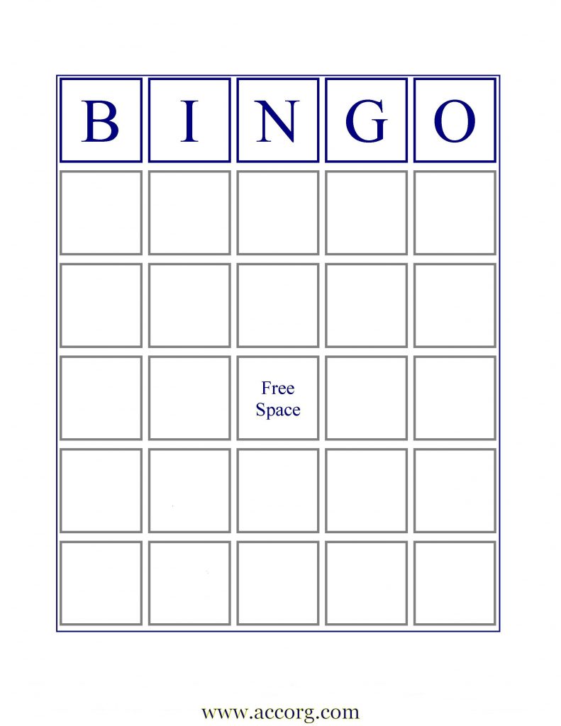 Free Printable Editable Bingo Cards - Printable Bingo Cards