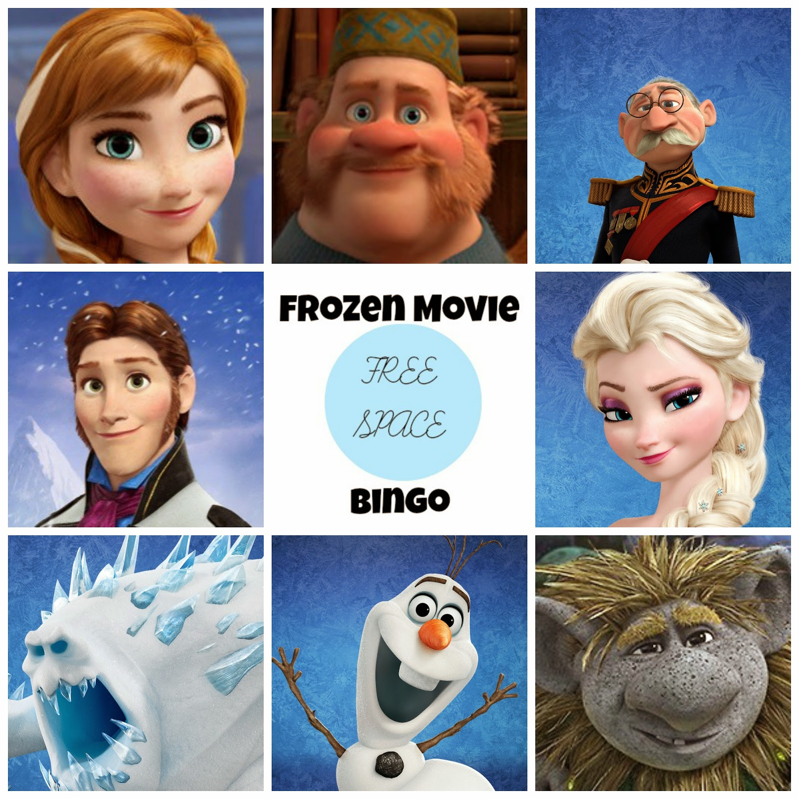 Frozen Free Printable Bingo. - Oh My Fiesta! In English