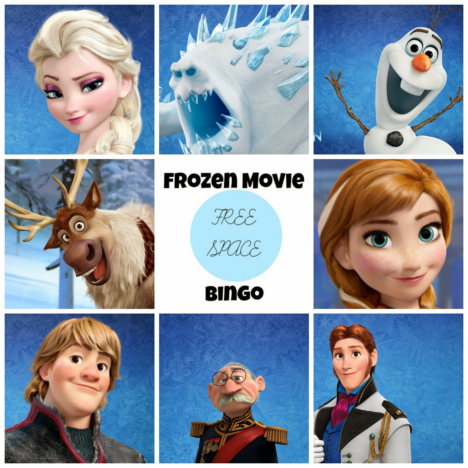 Frozen Free Printable Bingo. - Oh My Fiesta! In English
