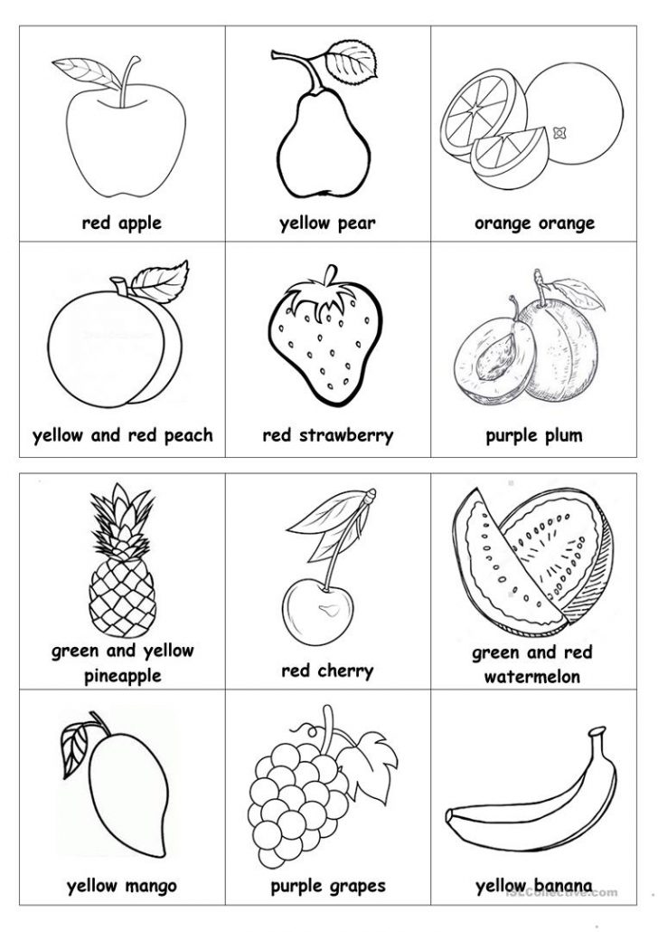 Fruit Bingo - English Esl Worksheets For Distance Learning | Printable ...