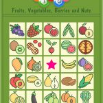 Fruits And Vegetables Bingo Game