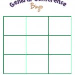 General Conference Bingo For The Kids | Bingo Card Generator