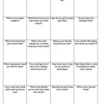 Get To Know You Worksheets | Get To Know You Bingo (C