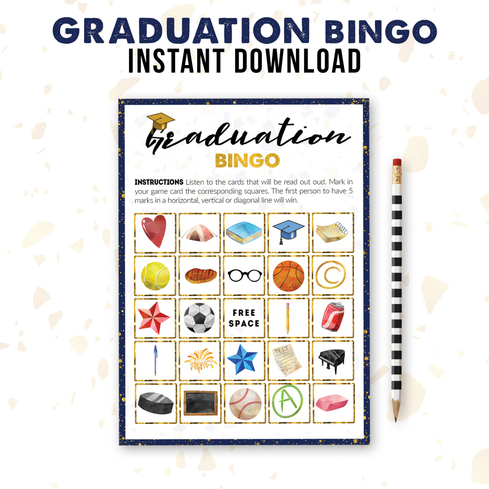 25+ Listen von Graduation Bingo Cards For Kids Free ...