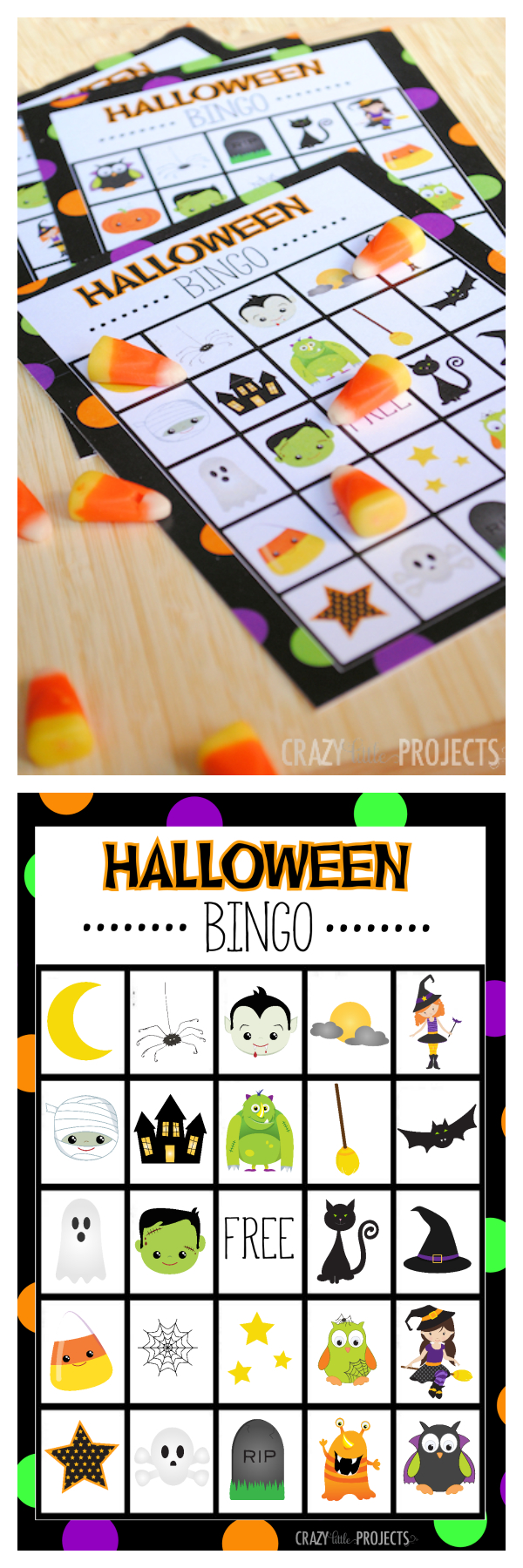 Halloween Bingo - Cute Free Printable Game - Halloween