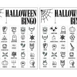 Halloween Bingo Printable Game Cards Template   Paper Trail