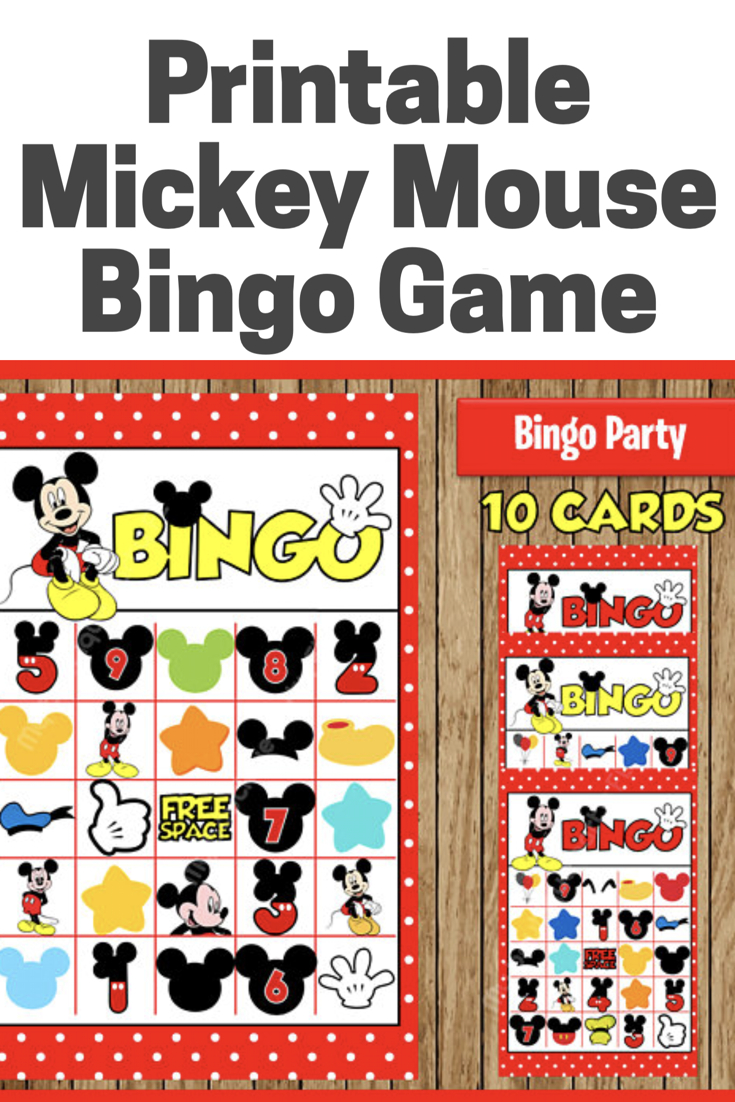 Here&amp;#039;s A Fun Bingo Game To Play At Your Mickey Mouse Party