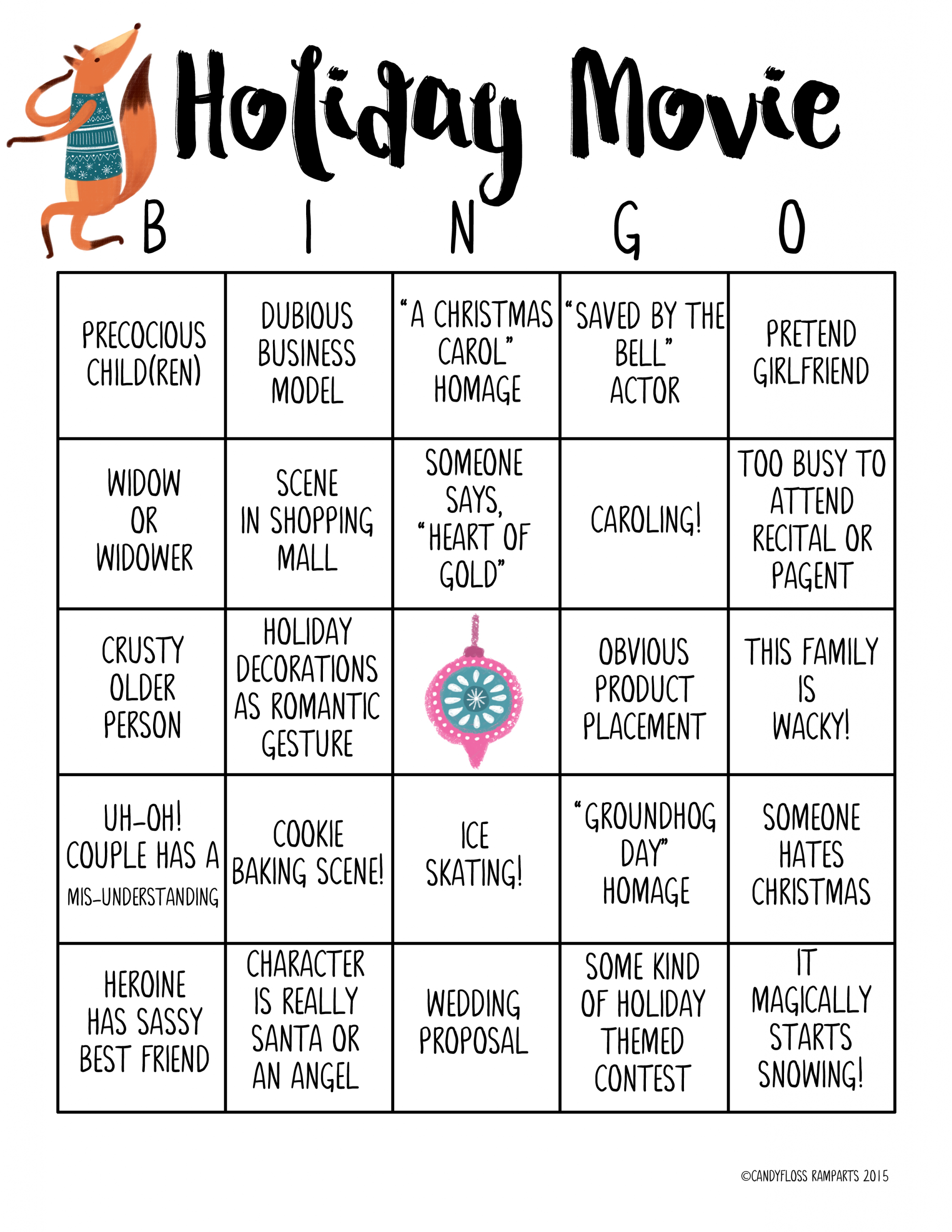 Holiday Tv Movie Bingo | Bingo Cards, Free Printable Bingo Cards